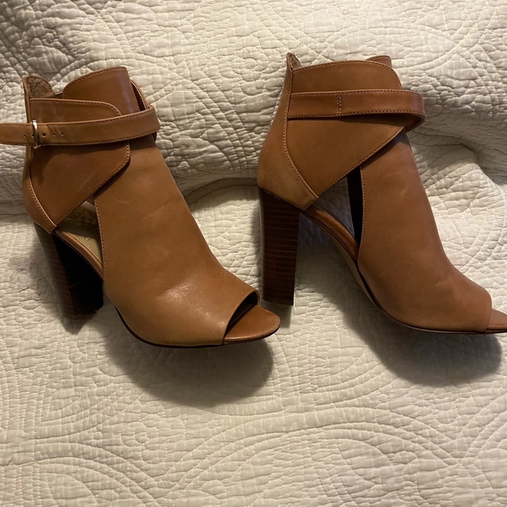 Vince Camuto open toe booties